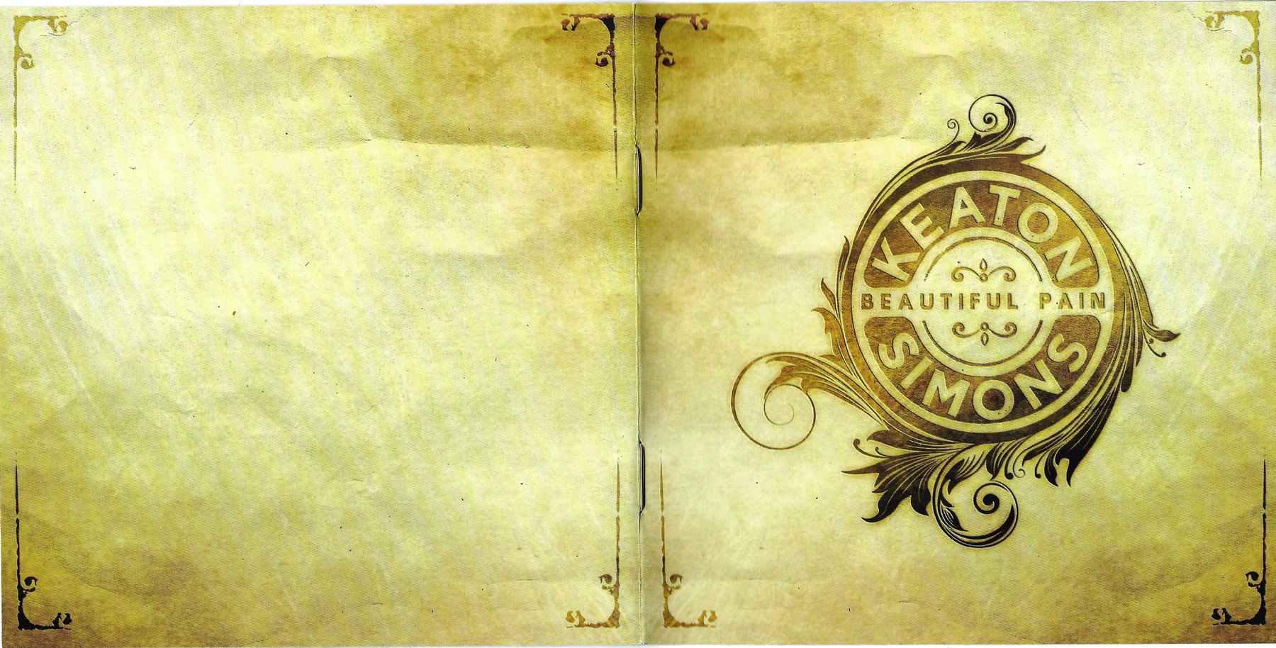 The booklet spread with the seal
