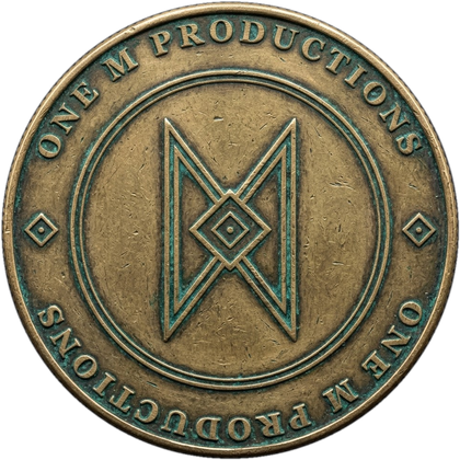 One M Productions bronze coin